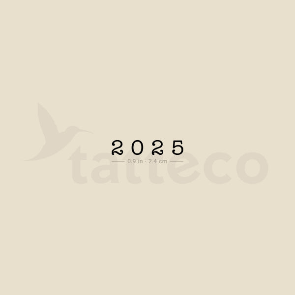 2025 Temporary Tattoo - Set of 3
