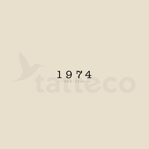 1974 Temporary Tattoo - Set of 3