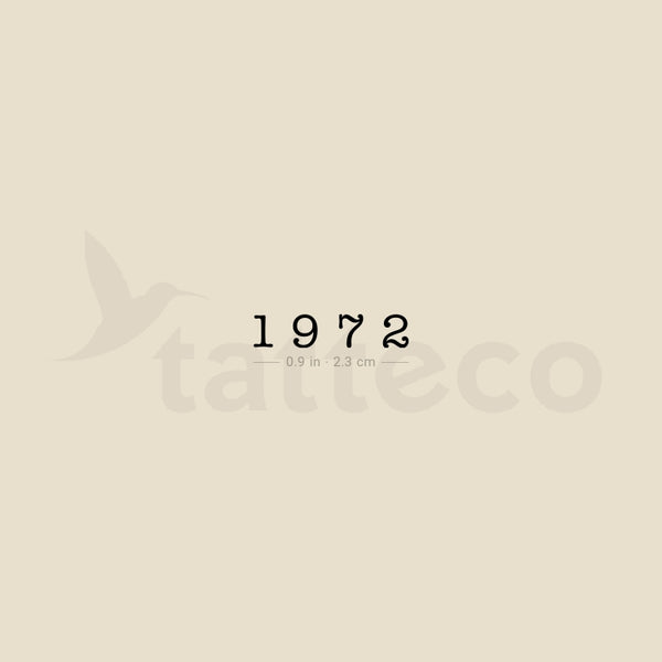 1972 Temporary Tattoo - Set of 3