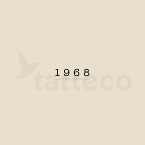 1968 Temporary Tattoo - Set of 3