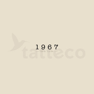 1967 Temporary Tattoo - Set of 3
