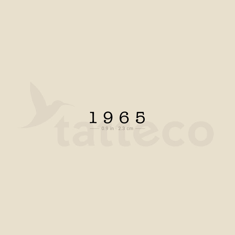 1965 Temporary Tattoo - Set of 3