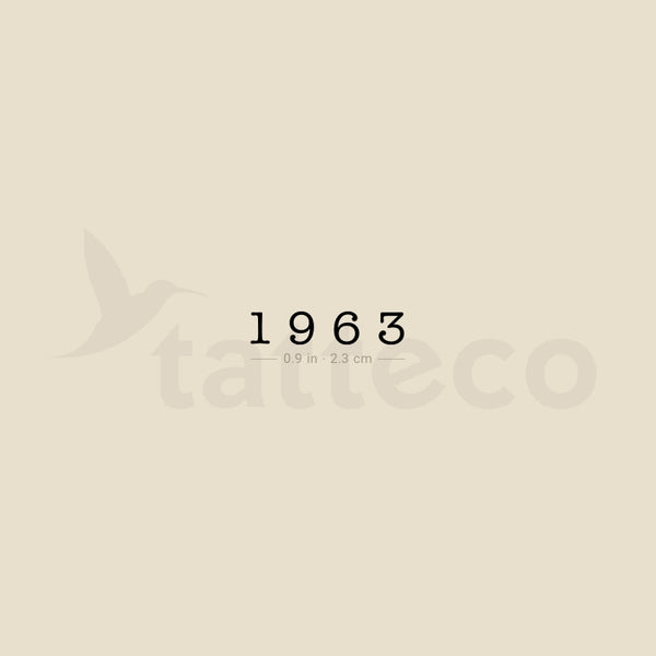 1963 Temporary Tattoo - Set of 3