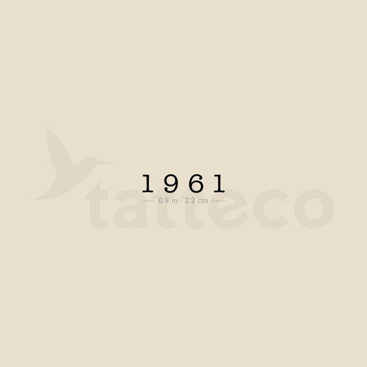 1961 Temporary Tattoo - Set of 3