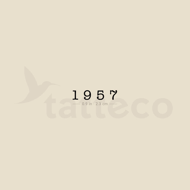1957 Temporary Tattoo - Set of 3