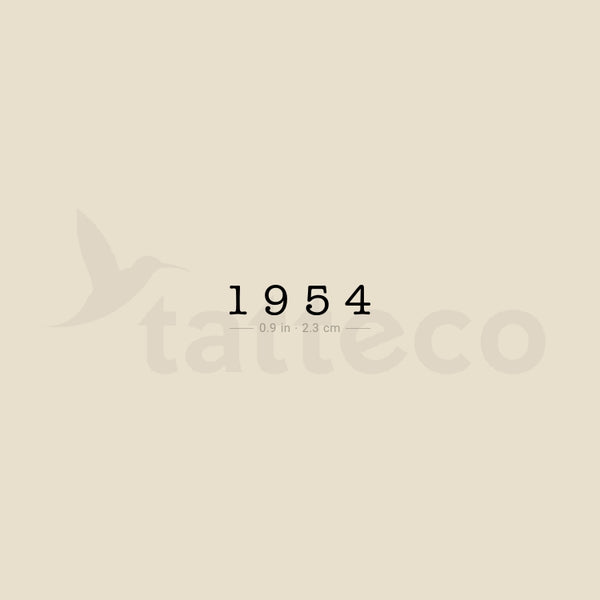 1954 Temporary Tattoo - Set of 3