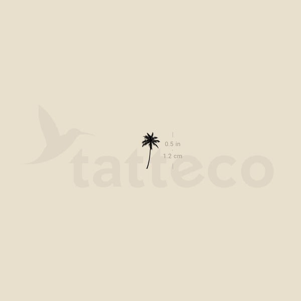 Little Palm Tree Temporary Tattoo - Set of 3