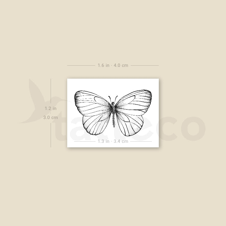 Butterfly Temporary Tattoo - Set of 3
