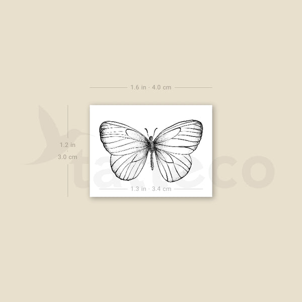 Butterfly Temporary Tattoo - Set of 3