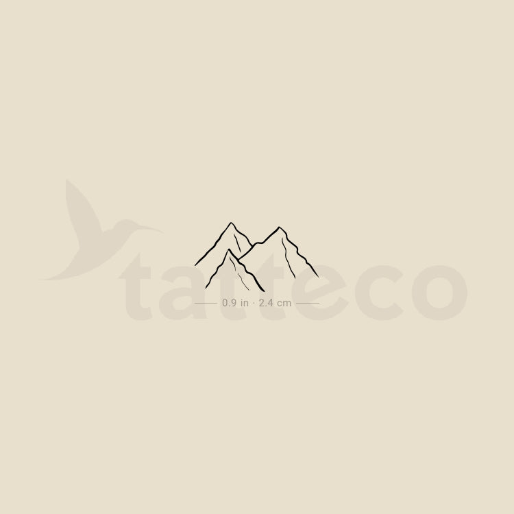 Tatuaje temporal de glaciar alpino (juego de 3)