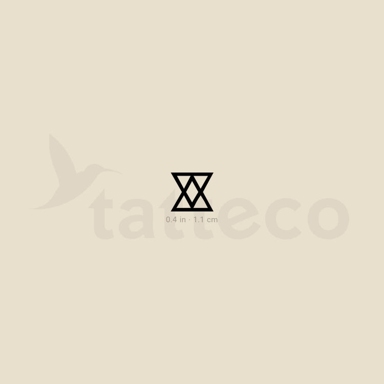 Connect Symbol Temporary Tattoo - Set of 3