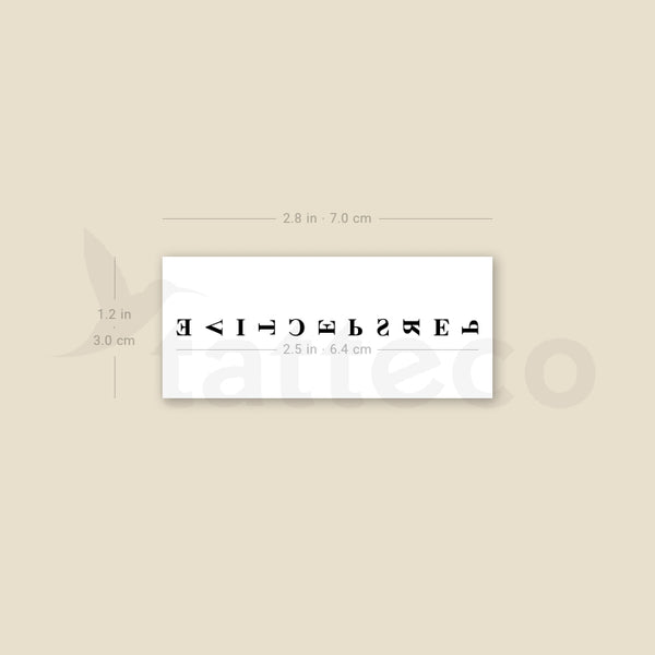 Perspective Temporary Tattoo - Set of 3