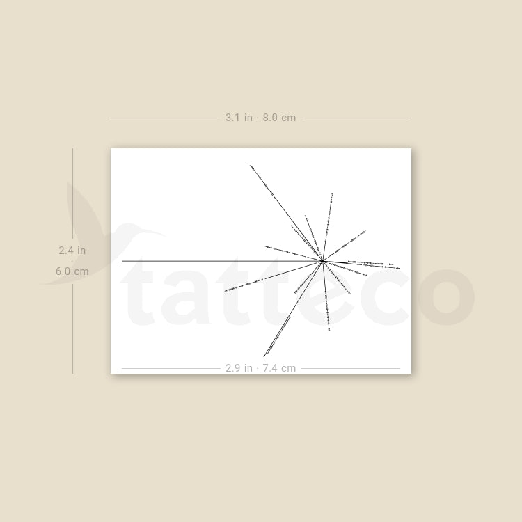 Pioneer Plaque Temporary Tattoo - Set of 3