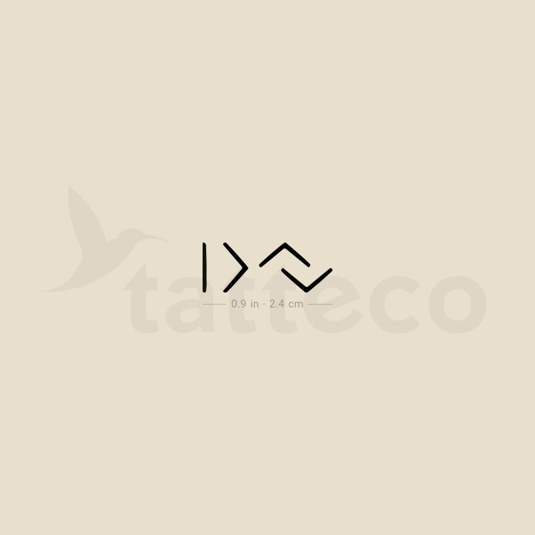 Tatuaje temporal "Soy más grande que los altos y bajos" (juego de 3)