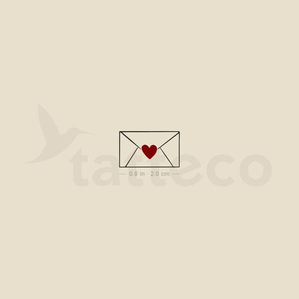 Love Letter Temporary Tattoo - Set of 3