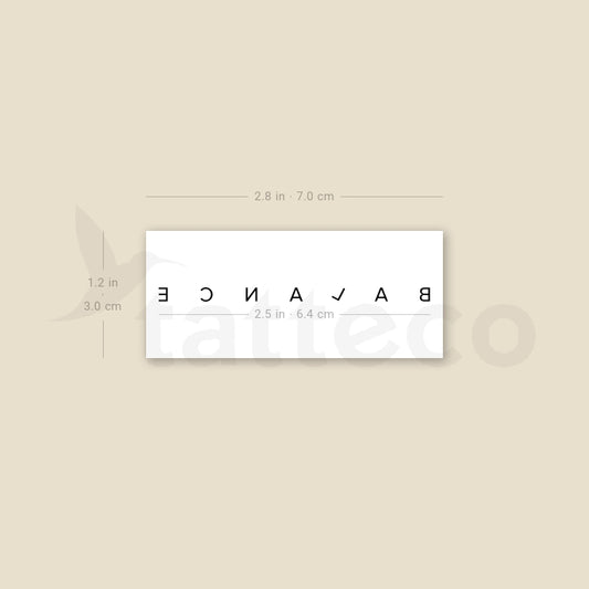 Balance Temporary Tattoo - Set of 3