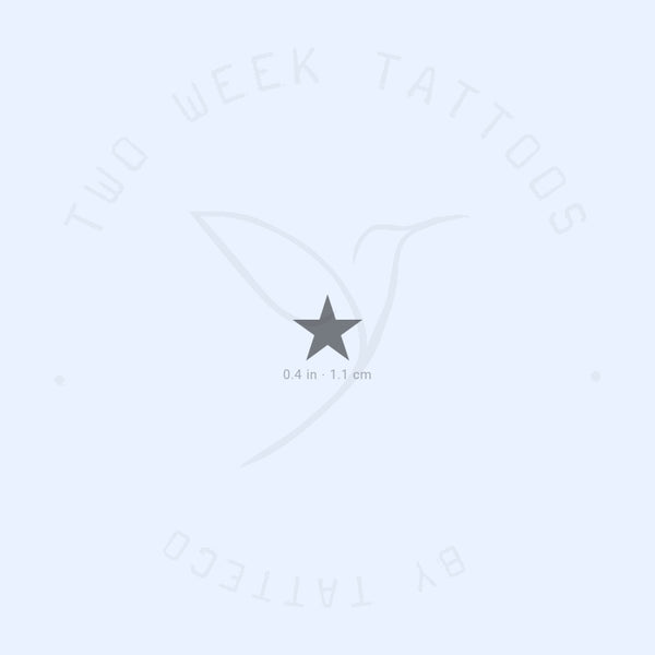 Black Star Semi-Permanent Tattoo - Set of 2