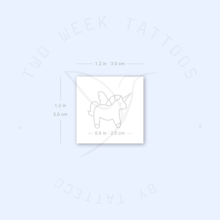 Unicorn Semi-Permanent Tattoo - Set of 2