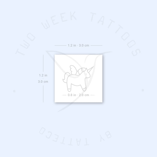 Unicorn Semi-Permanent Tattoo - Set of 2