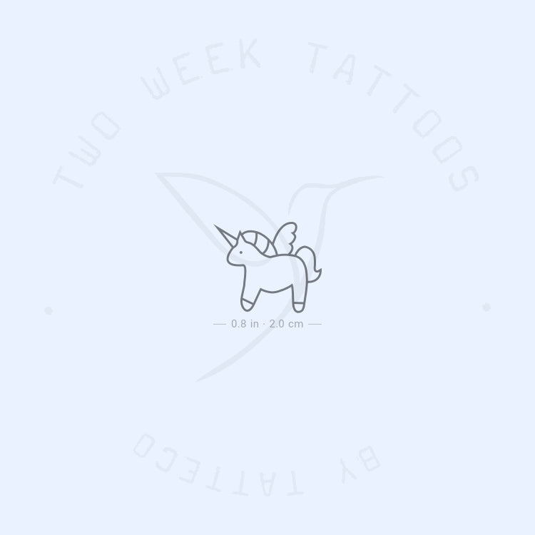Unicorn Semi-Permanent Tattoo - Set of 2