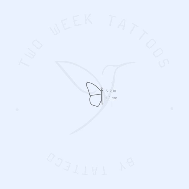 Left Butterfly Wing Semi-Permanent Tattoo (Set of 2)