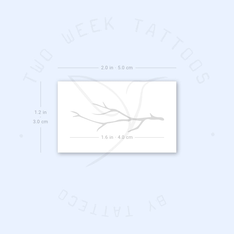 Leafless Branch Semi-Permanent Tattoo - Set of 2