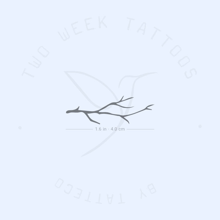 Leafless Branch Semi-Permanent Tattoo - Set of 2