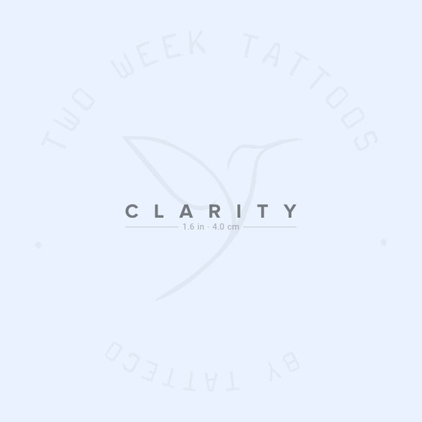 Clarity Semi-Permanent Tattoo - Set of 2