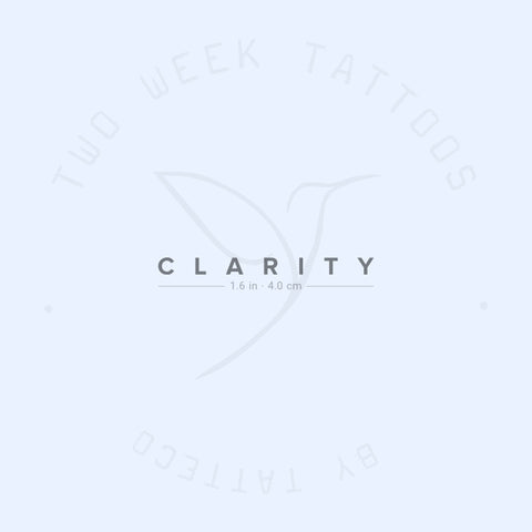 Clarity Semi-Permanent Tattoo - Set of 2