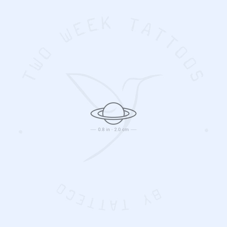 Saturn Semi-Permanent Tattoo - Set of 2