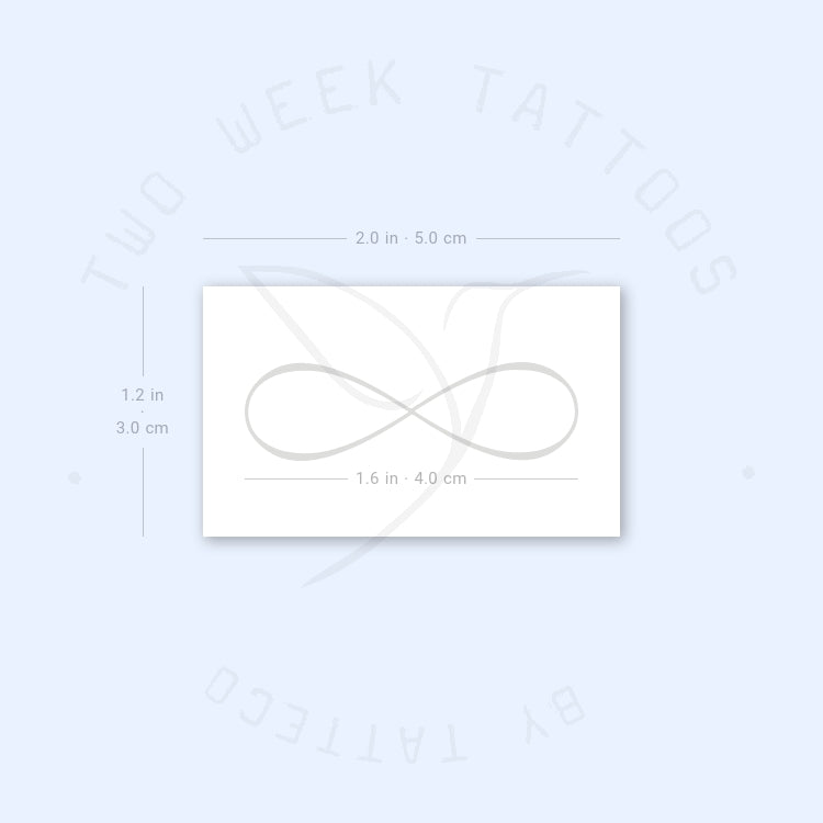 Infinity Symbol Semi-Permanent Tattoo - Set of 2