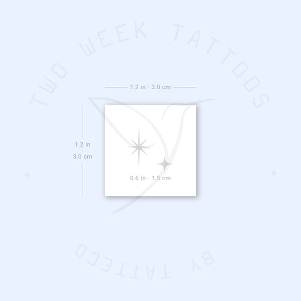 The Second Star to the Right Semi-Permanent Tattoo - Set of 2