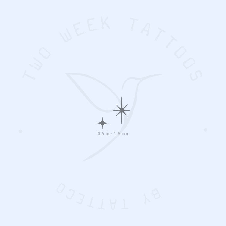 The Second Star to the Right Semi-Permanent Tattoo - Set of 2