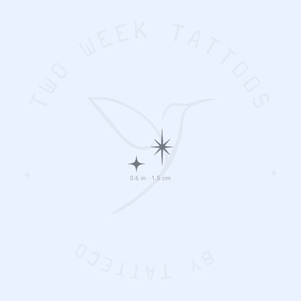 The Second Star to the Right Semi-Permanent Tattoo - Set of 2