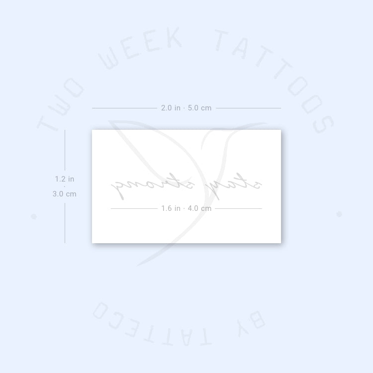 Stay Strong Semi-Permanent Tattoo - Set of 2
