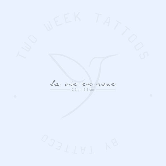 Tatuaje semipermanente La Vie En Rose - Juego de 2