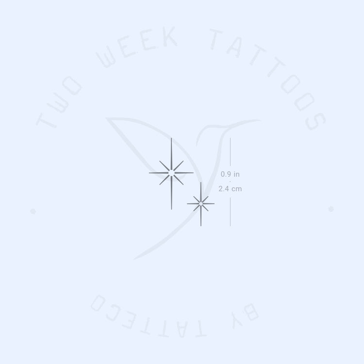 Tatuaje semipermanente Estrellas del Norte Brillantes - Juego de 2