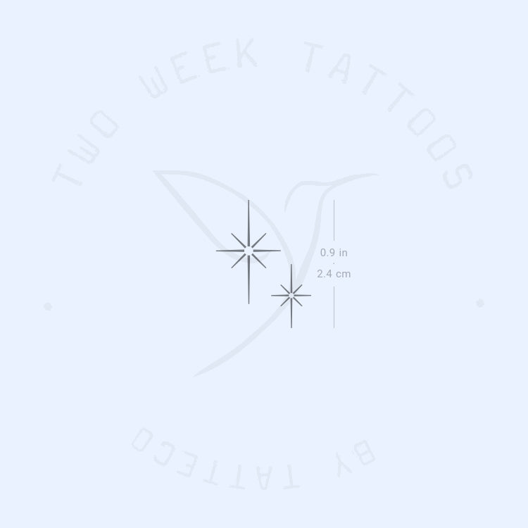 Shining North Stars Semi-Permanent Tattoo - Set of 2