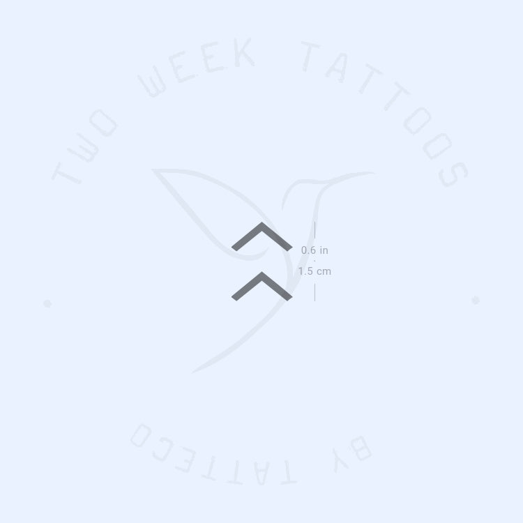 Hailey Minimalist Arrow Semi-Permanent Tattoo - Set of 2