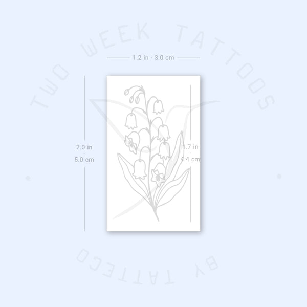 Lily Of The Valley Semi-Permanent Tattoo - Set of 2