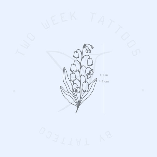 Lily Of The Valley Semi-Permanent Tattoo - Set of 2