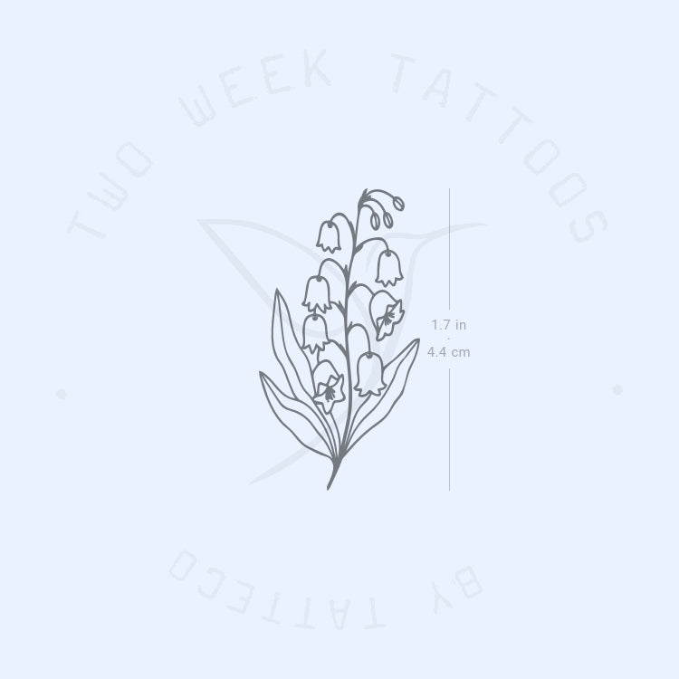 Lily Of The Valley Semi-Permanent Tattoo - Set of 2