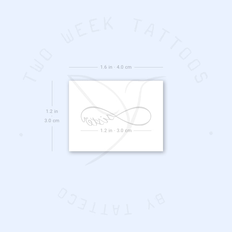Infinity Sister Semi-Permanent Tattoo - Set of 2