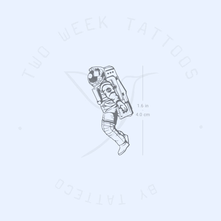 Cosmonaut Semi-Permanent Tattoo - Set of 2