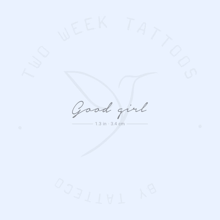 Good Girl Semi-Permanent Tattoo - Set of 2