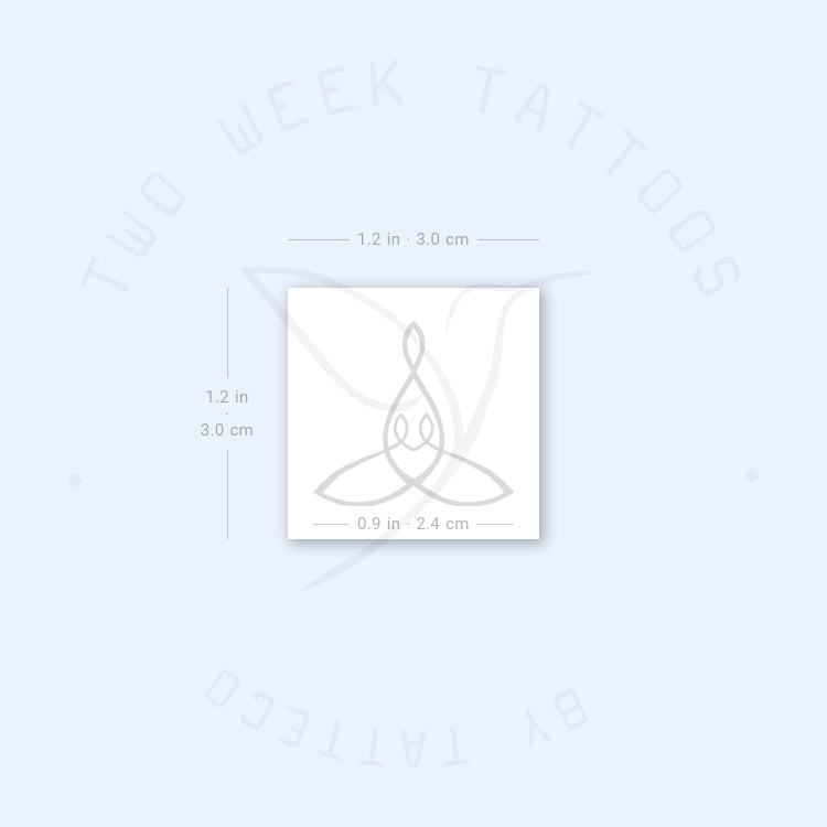 Small Mother & Two Children Symbol Semi-Permanent Tattoo - Set of 2