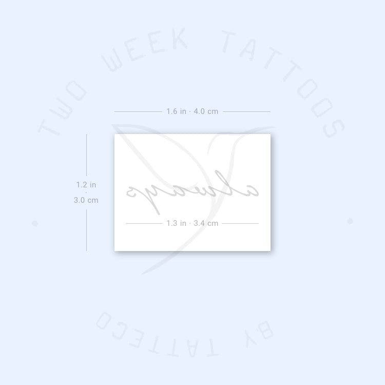 Always Semi-Permanent Tattoo - Set of 2