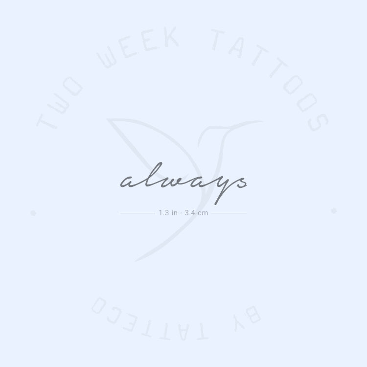 Always Semi-Permanent Tattoo - Set of 2