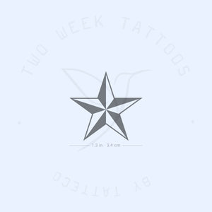 Nautical Star Semi-Permanent Tattoo - Set of 2