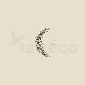 Flower Moon Temporary Tattoo - Set of 3